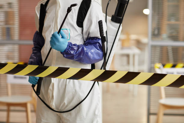 Professional Biohazard Cleanup technician working in Buzzards Bay, MA